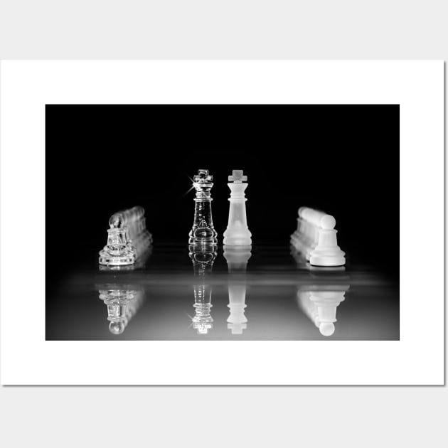 Chess, king vs. king Wall Art by hottehue